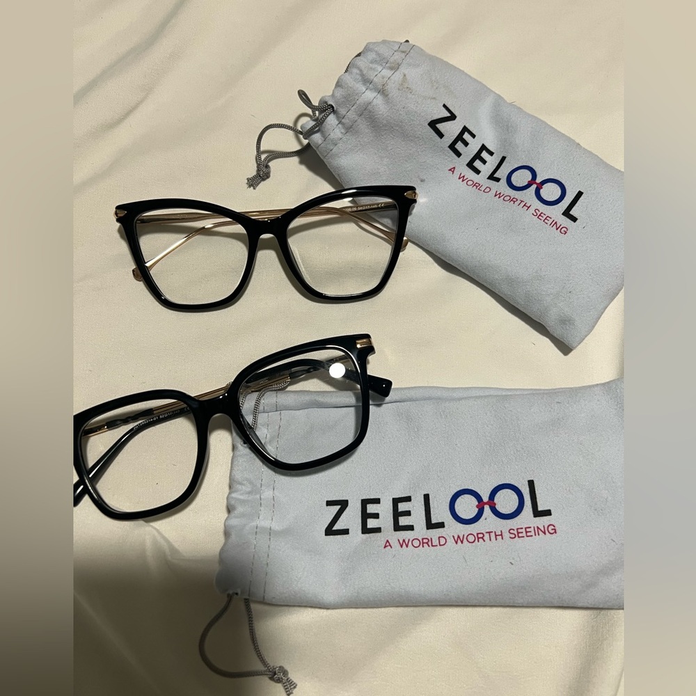 Zeelool no prescription eyeglasses 2 pairs